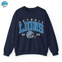 Detroit Lions Football Sweatshirt, Detroit Football Crewneck, Lions Fan Gift, Detroit NFL Hoodie, Sunday Game T-shirt, L