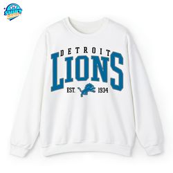 Detroit Lions Team Sweatshirt, Detroit Football Tee, Detroit Football Crewneck, Detroit Fan Merch, Detroit Fan Gift, Det