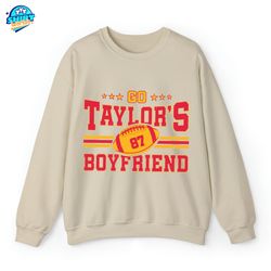 Go Taylor's Boyfriend Shirt, Travis and Taylor, Go Taylors Boyfriend Sweatshirt, Taylors Version T-shirt, KC Football, F