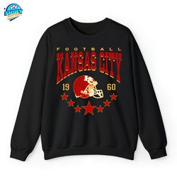 Retro Kansas City Chiefs Sweatshirt, Vintage Style Football Tee, Chiefs Football Crewneck, KC Chiefs Fan Gift Shirt, Gam