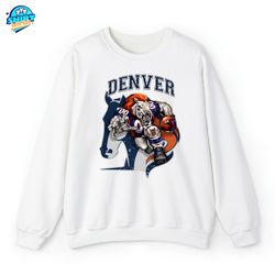 Vintage Denver Football Crewneck, Broncos Football Sweatshirt, Denver Football Team T-shirt, Broncos Fan Gift, Broncos H