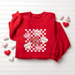 Valentine Png, Ghost Sweater, Be Mine Shirt, XOXO Shirt, Conversation Hearts Shirt, Women Valentines Day Design Shirt