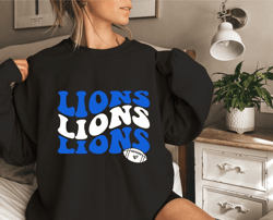 Detroit Lions Sweatshirt, Retro Style Vintage Detroit Lions, Lions Football, Detroit Lions Football, Womens Detroit Lion