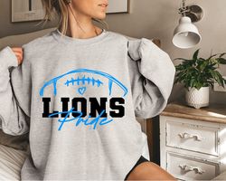 Vintage Detroit Football Sweatshirt Lions Football Crewneck Retro Style Lions Shirt Gift for Lions Football shirt