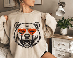 Chicago Football Vintage Crewneck Sweatshirt, Retro Style Bears Shirt, Soldier Field, Gift for Bears Football Fan Chicag