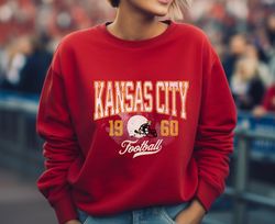 Vintage Kansas City Sweatshirt, KC Football Sweater, Kansas City Fans Sweatshirt