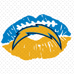 Los Angeles Chargers NFL Lips Svg, Nfl svg, Football svg file, Football logo,Nfl fabric, Nfl football
