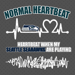 Seattle Seahawks Heartbeat Svg, Nfl svg, Football svg file, Football logo,Nfl fabric, Nfl football