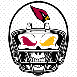 Arizona Cardinals Skull Helmet Svg, Nfl svg, Football svg file, Football logo,Nfl fabric, Nfl football