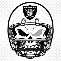 Las Vegas Raiders Skull Helmet Svg, Nfl svg, Football svg file, Football logo,Nfl fabric, Nfl football