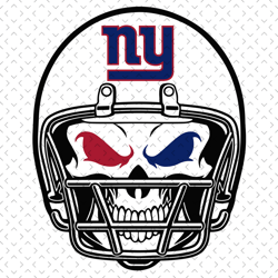 New York Giants Skull Helmet Svg, Nfl svg, Football svg file, Football logo,Nfl fabric, Nfl football