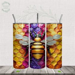 Rainbow Bee Nest Middle Tumbler PNG