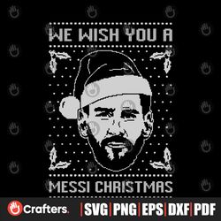We Wish You A Messi Christmas Svg
