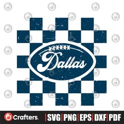 Karo Muster Dallas Football Svg Digital Download