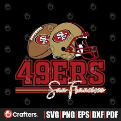 San Francisco 49ers Football Helmet Svg Digital Download