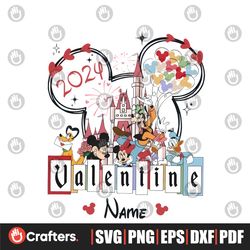 Personalized Disney Valentine 2024 PNG