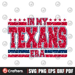 In My Texans Era NFL Football Svg Digital Download
