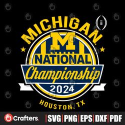 Michigan Wolverines 2024 CFP National Championship Svg