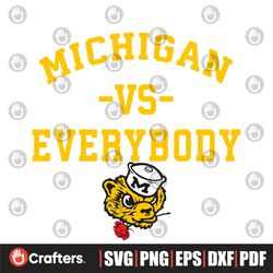 Michigan VS Everybody Rose Bowl Game Svg Digital Download