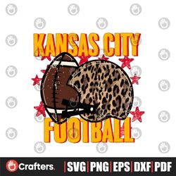 Retro Kansas City Football Helmet PNG