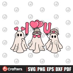 I Love You Ghost Funny Valentine SVG