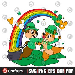 Disney Chip And Dale St Patricks Day PNG