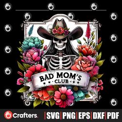 Mom Skull Funny Sublimation PNG
