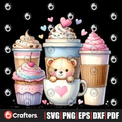 Cute Valentine's Day Coffee PNG