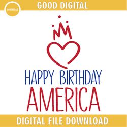 Happy Birthday America Patriotic Day SVG