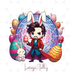 Chibi Bunny Dr. Strange Happy Easter PNG