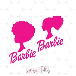 afro barbie bundle svg, barbie doll svg, girly pink svg, retro svg
