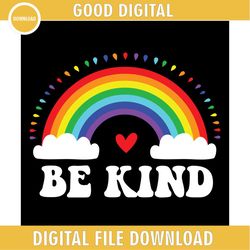 Be Kind Autism Awareness Day Colorful Rainbow SVG
