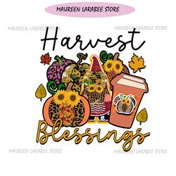 Harvest Blessings Digital PNG File
