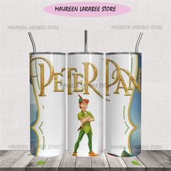 Peter Pan Disney Tumbler Sublimation Png Design