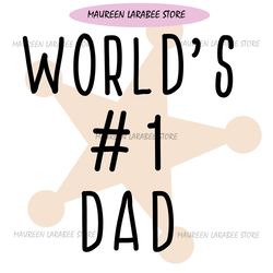 Worlds First Dad Star Sheriff Father Day SVG
