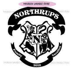 Northrups Family Vacation 2019 SVG Quidditch Vector Silhouette