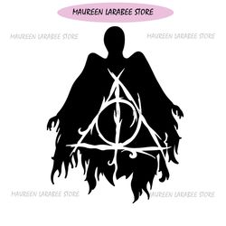 Ghost Deathly Hallows Symbol Harry Potter SVG Silhouette