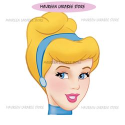 Disney Cartoon Princess Cinderella Head PNG Clipart