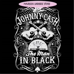 Johnny Cash the man in black svg files for cricut