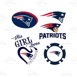 PATRIOTS FOOTBALL SVG, Sport Svg, Patriots Svg, This Girl Loves Patriots Design, New England Patriots Logo Svg, Nfl Svg