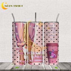 Glam Legs High Heel Quotes 20oz Tumbler Wrap PNG