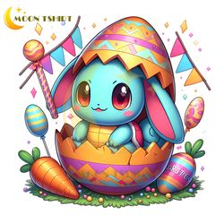 Squirtle Easter Egg Instant Digital Download