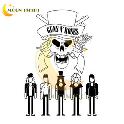 Guns And Roses SVG Cricut PRINT Sticker | Decal | High Quality | Digital File | Download Only | Vector| Svg,Pdf,Png,Eps