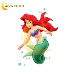 The Little Mermaid Ariel Water Bubble PNG