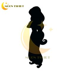 Princess Jasmine Disney Aladdin Silhouette SVG