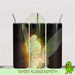 Glow Fairytale Tinker Bell Fly Fantasy Tumbler PNG