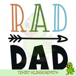 Happy Fathers Day Rad Dad Svg