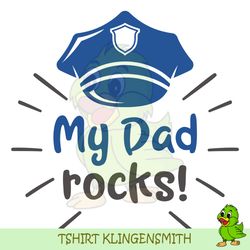 Police Hat My Dad Rock Svg