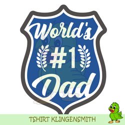 Worlds First Dad Badge Cut File SVG
