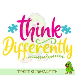 Think Differently Autism Awareness Puzzle SVG